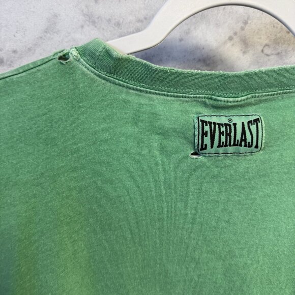 Everlast T Shirt Mens 2XL 26x29.5 Green Short Sleeve Workout Gym - Picture 6 of 8